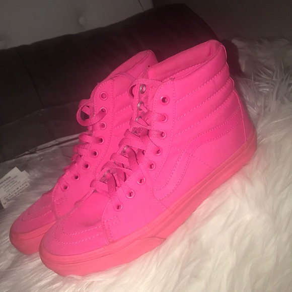 solid pink vans